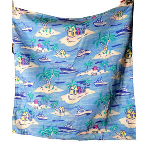 Vineyard Vines Whale Target Reversible Bandana Dog Pet Checkered Boat Palm Tree